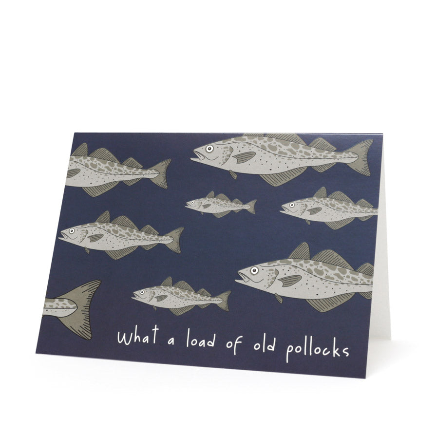 What a load of old pollocks! Greeting Card – Gone Crabbing